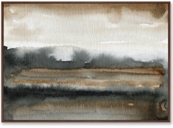 Постер на холсте Fields late autumn 105X75 CM
