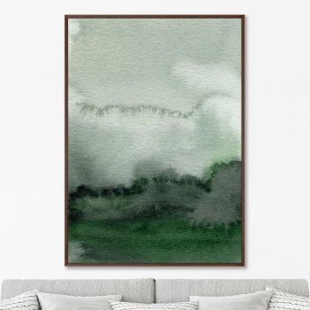 Постер на холсте Fog in the mountains 75X105 CM