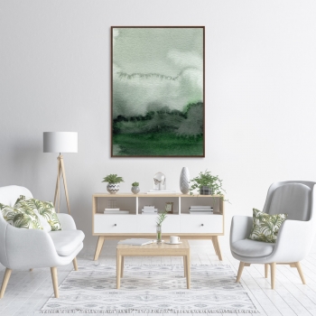 Постер на холсте Fog in the mountains 75X105 CM
