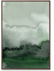 Постер на холсте Fog in the mountains 75X105 CM