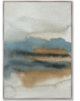 Постер на холсте Lakeside in the morning fog 75X105 CM