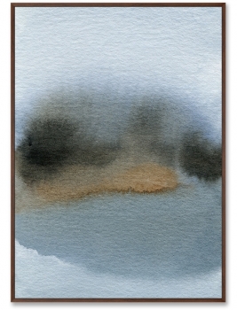 Постер на холсте Lakeside late evening 75X105 CM