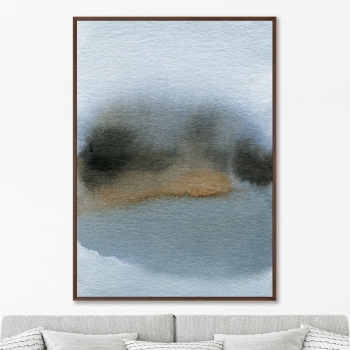 Постер на холсте Lakeside late evening 75X105 CM