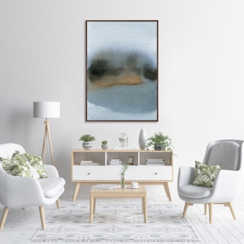 Постер на холсте Lakeside late evening 75X105 CM