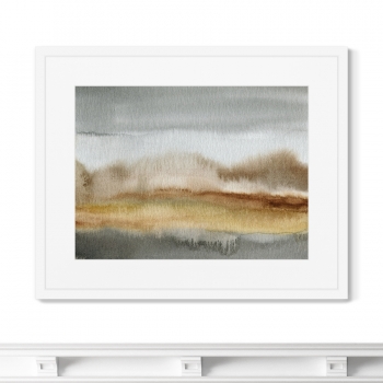 Постер в раме Autumn landscape 52X42 CM