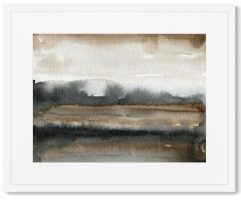 Постер в раме Fields late autumn 52X42 CM