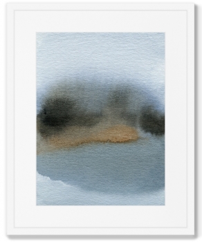 Постер в раме Lakeside late evening 42X52 CM