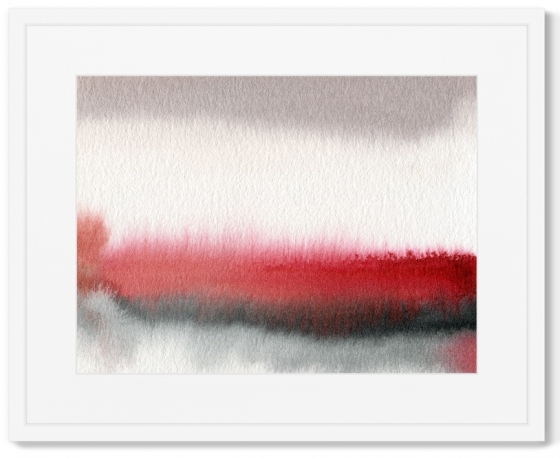 Постер в раме Late autumn landscape contrasts 52X42 CM 1