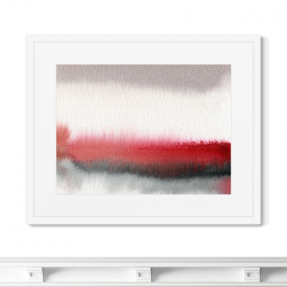 Постер в раме Late autumn landscape contrasts 52X42 CM 2