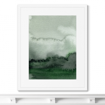 Постер в раме Cloud over the hills 42X52 CM