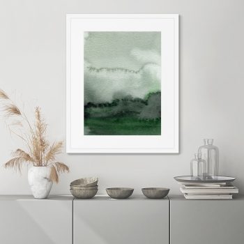 Постер в раме Cloud over the hills 42X52 CM