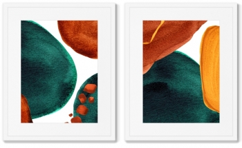 Набор из двух постеров Forms and colors 42X52 / 42X52 CM