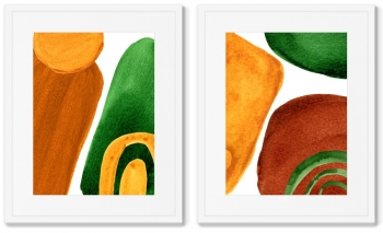 Набор из двух постеров Forms and colors 42X52 / 42X52 CM