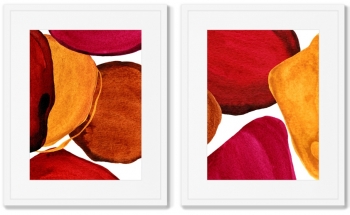 Набор из двух постеров Forms and colors 42X52 / 42X52 CM