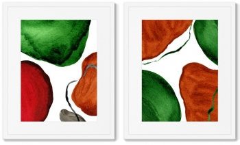 Набор из двух постеров Forms and colors 42X52 / 42X52 CM