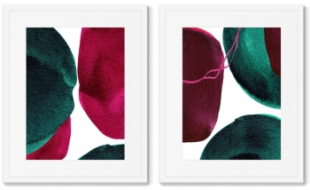 Набор из двух постеров Forms and colors 42X52 / 42X52 CM