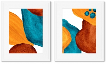 Набор из двух постеров Forms and colors 42X52 / 42X52 CM