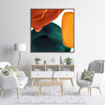 Постер на холсте Forms and colors 105X105 CM