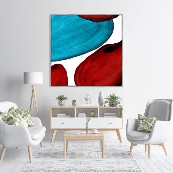 Постер на холсте Forms and colors 105X105 CM
