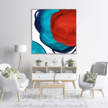 Постер на холсте Forms and colors 105X105 CM