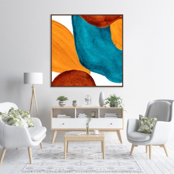 Постер на холсте Forms and colors 105X105 CM