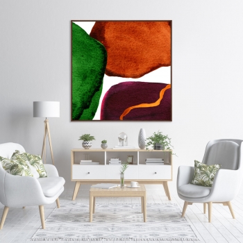 Постер на холсте Forms and colors 105X105 CM