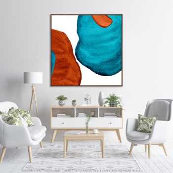 Постер на холсте Forms and colors 105X105 CM