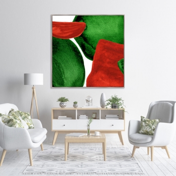 Постер на холсте Forms and colors 105X105 CM