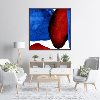 Постер на холсте Forms and colors 105X105 CM