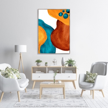 Постер на холсте Forms and colors 75X105 CM
