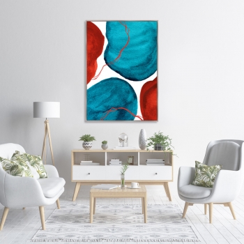 Постер на холсте Forms and colors 75X105 CM