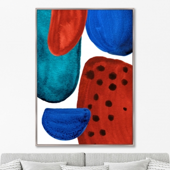 Постер на холсте Forms and colors 75X105 CM