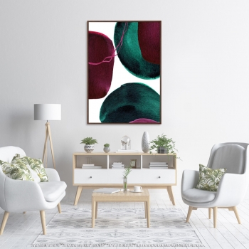 Постер на холсте Forms and colors 75X105 CM