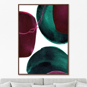 Постер на холсте Forms and colors 75X105 CM