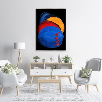 Постер на холсте Forms and colors 75X105 CM