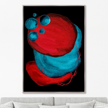 Постер на холсте Forms and colors 75X105 CM