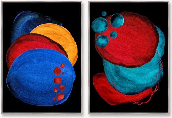 Диптих Forms and colors composition No36 75X105 / 75X105 CM 1