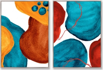 Диптих Forms and colors composition No37 75X105 / 75X105 CM
