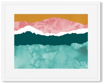 Набор из двух постеров Layered ocean waves 52X42 / 52X42 CM