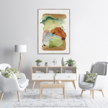 Репродукция на холсте Rain cloud over mountain 75X105 CM