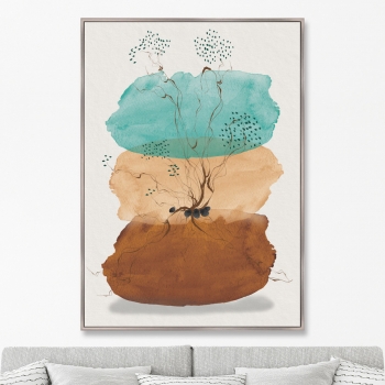 Репродукция на холсте The birth of Life 75X105 CM