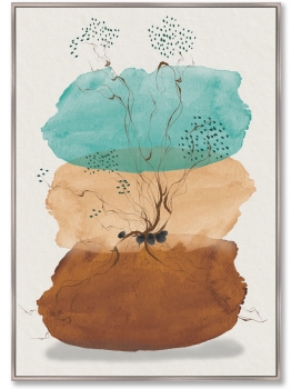 Репродукция на холсте The birth of Life 75X105 CM