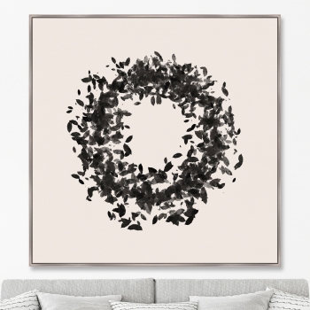 Репродукция на холсте Autumn leaf fall 105X105 CM
