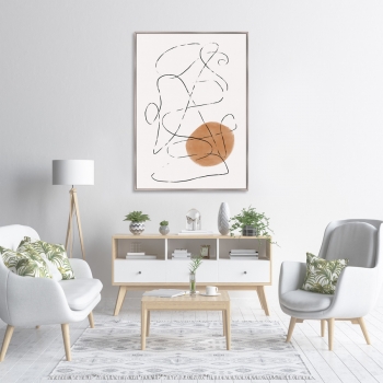 Репродукция на холсте Basketball battle 75X105 CM