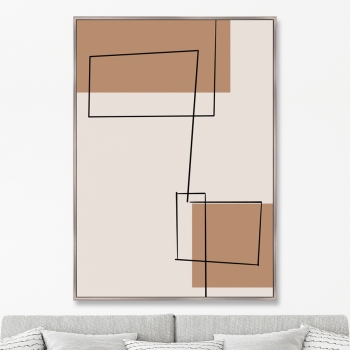 Репродукция на холсте Cityscape at profile 75X105 CM