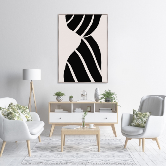 Репродукция на холсте Curtain silhouette 75X105 CM 3