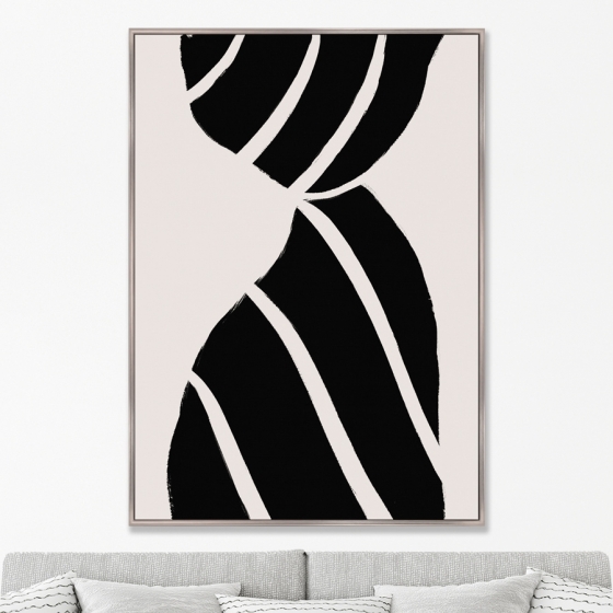 Репродукция на холсте Curtain silhouette 75X105 CM 2