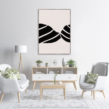 Репродукция на холсте Curtain silhouette 75X105 CM