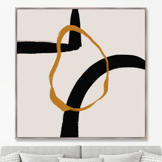 Репродукция на холсте Geometry of love 105X105 CM 2