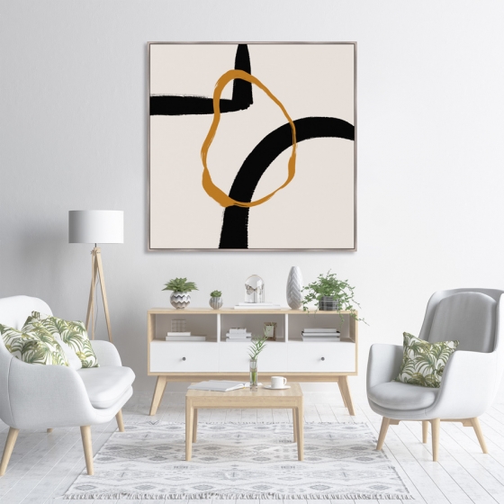 Репродукция на холсте Geometry of love 105X105 CM 3